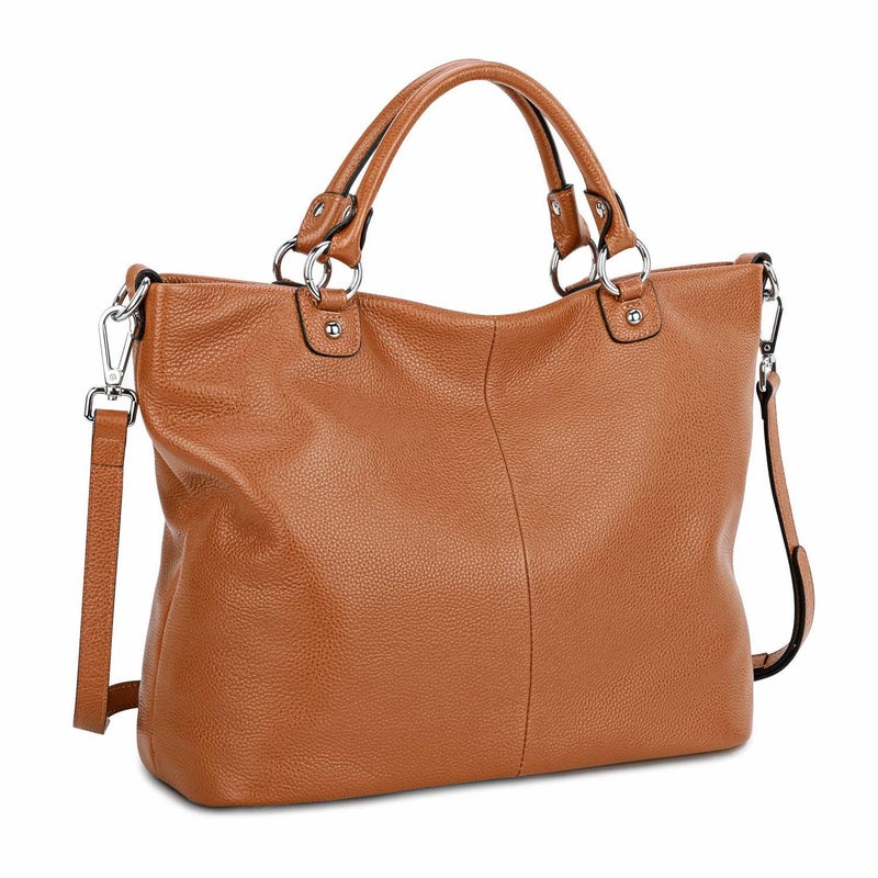 Kattee Women's Soft Leather Tote Bag, Top Satchel Purses and Handbags - Image 1